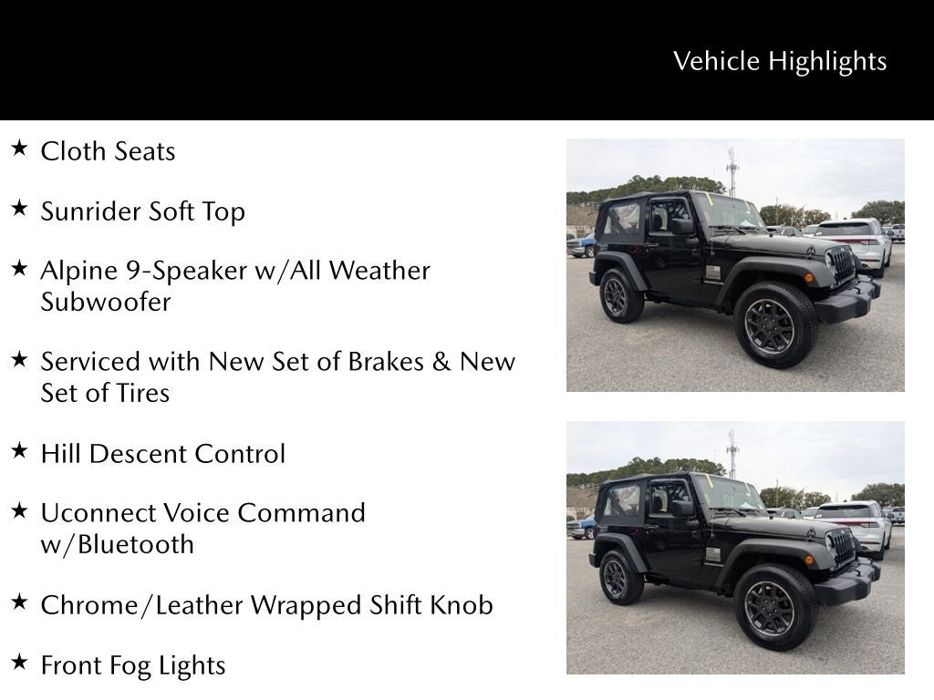 2015 Jeep Wrangler Sport