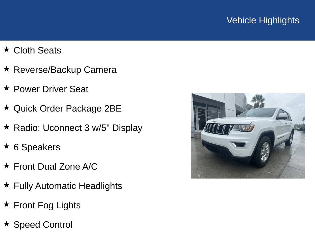 2017 Jeep Grand Cherokee Laredo