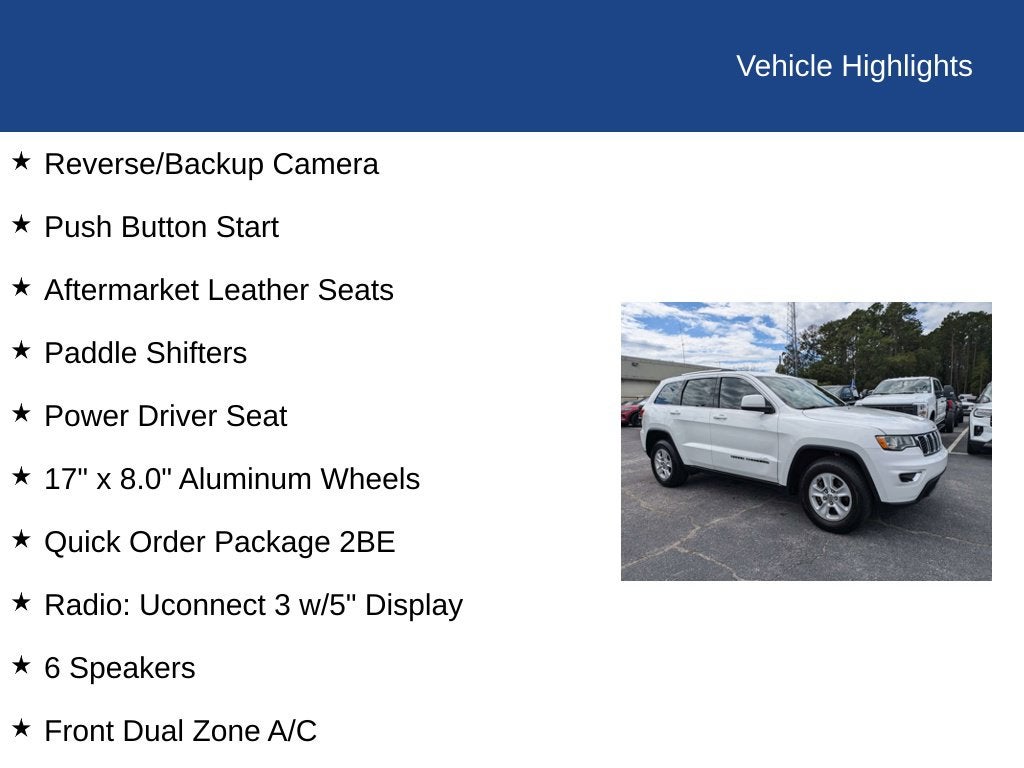 2017 Jeep Grand Cherokee Laredo