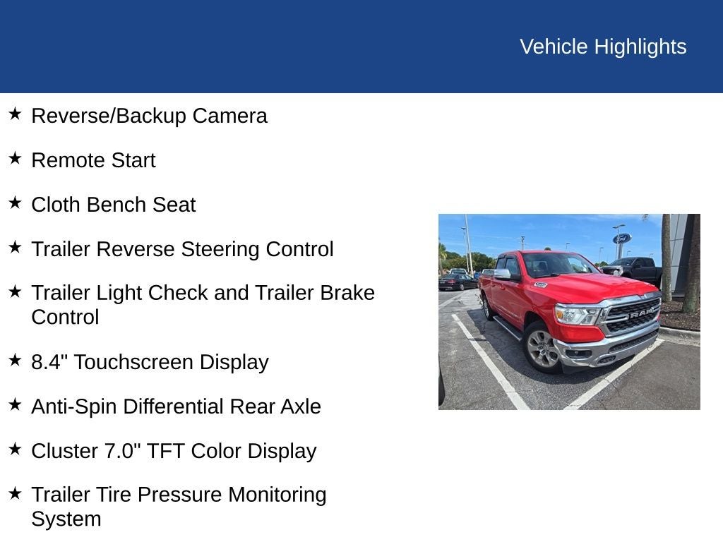 2022 RAM 1500 Big Horn/Lone Star