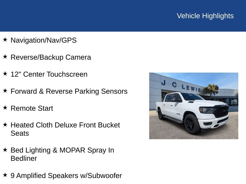 2021 RAM 1500 Big Horn/Lone Star
