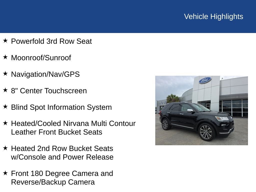 2019 Ford Explorer Platinum