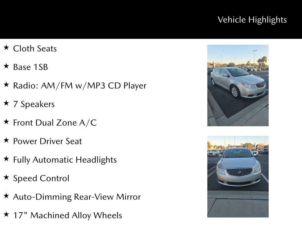 2013 Buick LaCrosse Base
