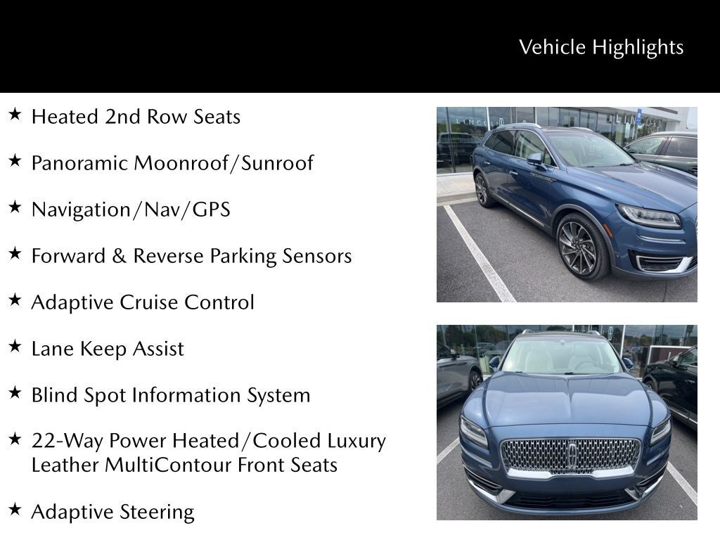 2019 Lincoln Nautilus Reserve