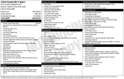 2024 Honda HR-V Sport