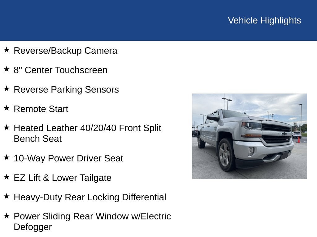 2018 Chevrolet Silverado 1500 LT LT2