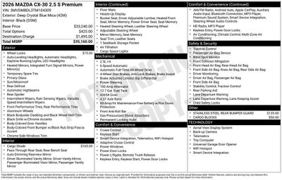 2026 Mazda Mazda CX-30 Premium
