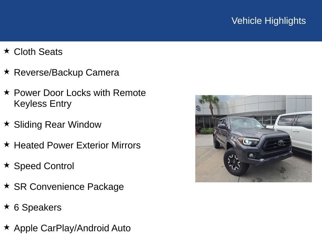 2023 Toyota Tacoma SR