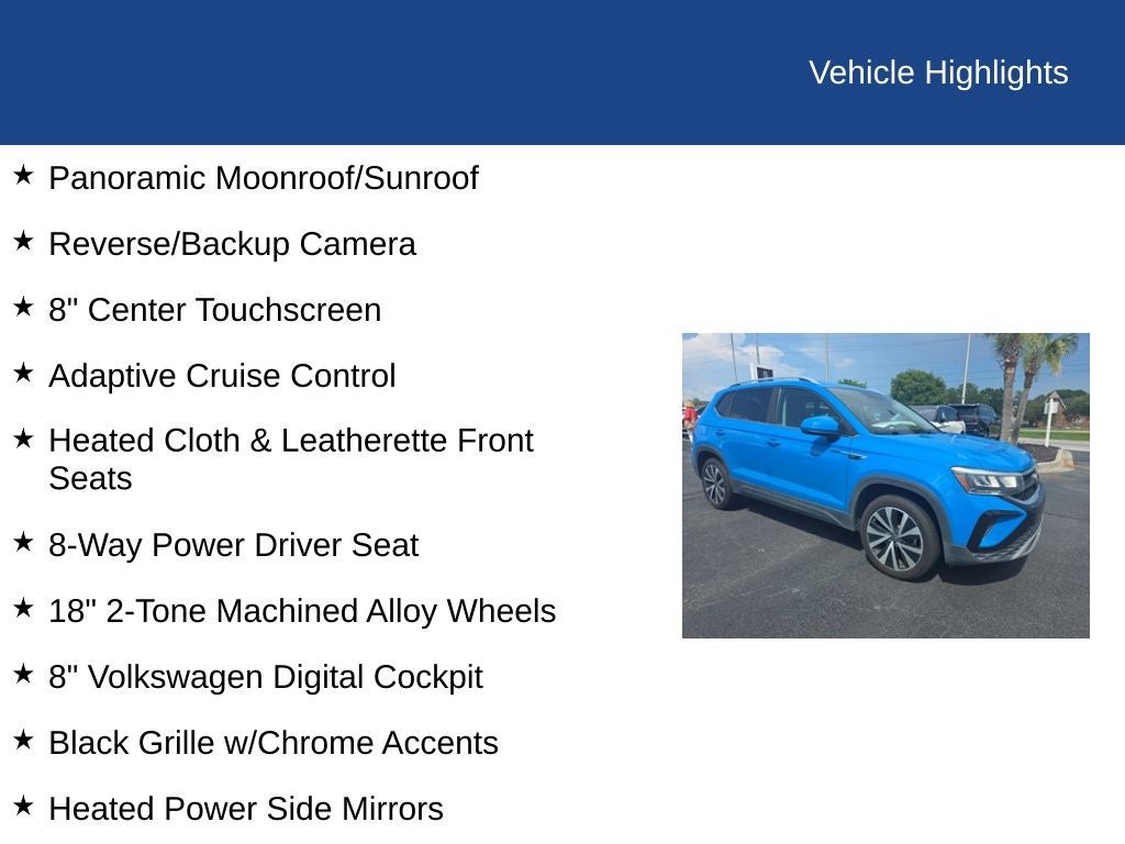 2022 Volkswagen Taos 1.5T SE