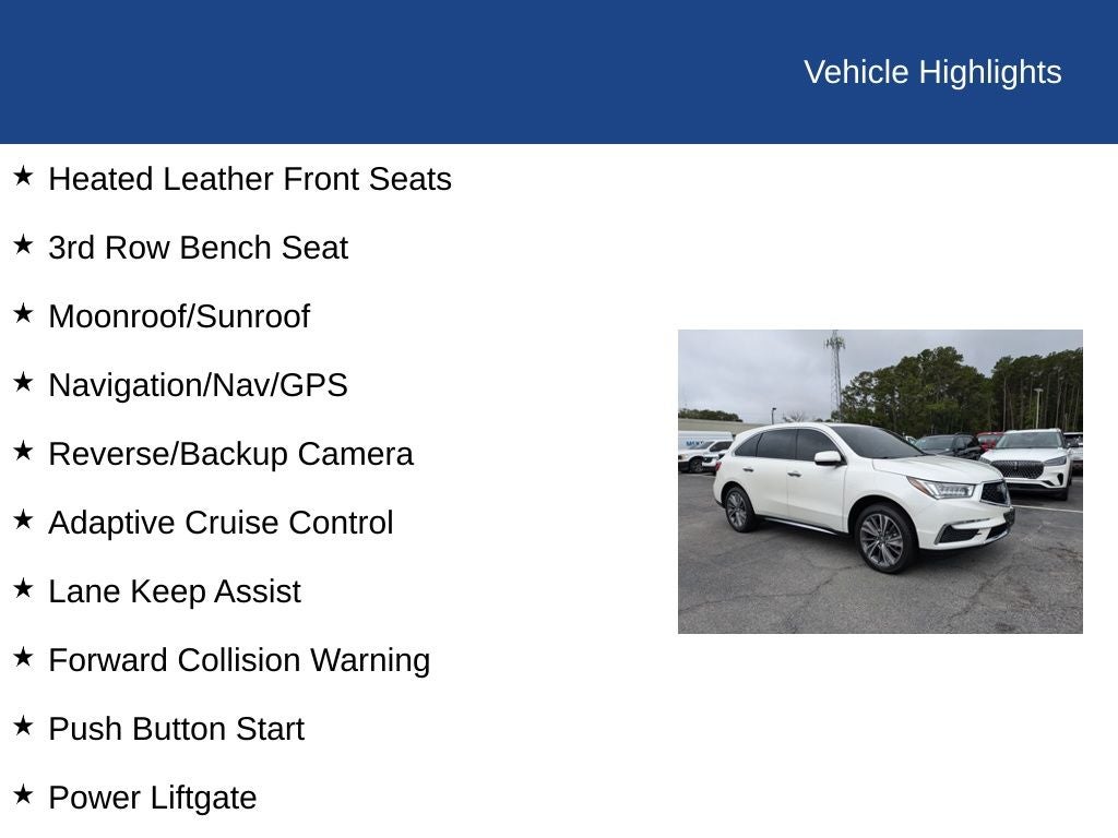 2018 Acura MDX 3.5L SH-AWD w/Technology Package