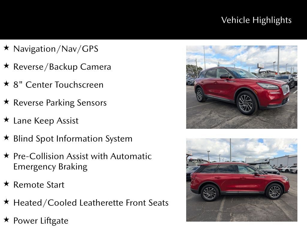2021 Lincoln Corsair Standard