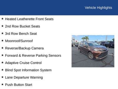 2021 Toyota Sienna XLE 7 Passenger