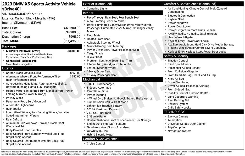 2023 BMW X5 sDrive40i