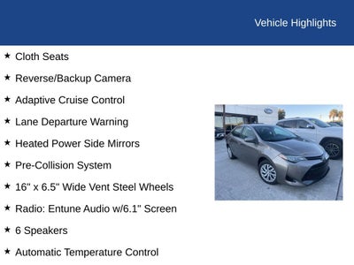 2017 Toyota Corolla LE