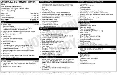 2026 Mazda Mazda CX-50 Hybrid Premium Plus