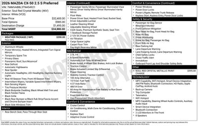 2026 Mazda Mazda CX-50 2.5 S Preferred