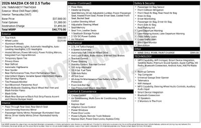 2026 Mazda Mazda CX-50 2.5 Turbo