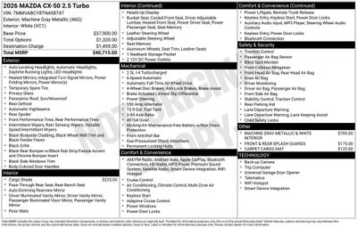 2026 Mazda Mazda CX-50 2.5 Turbo