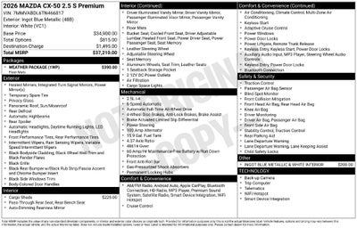 2026 Mazda Mazda CX-50 2.5 S Premium