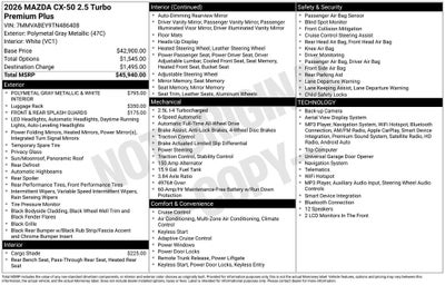 2026 Mazda Mazda CX-50 2.5 Turbo Premium Plus