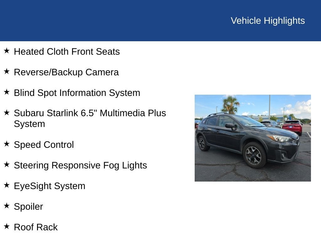 2019 Subaru Crosstrek 2.0i Premium