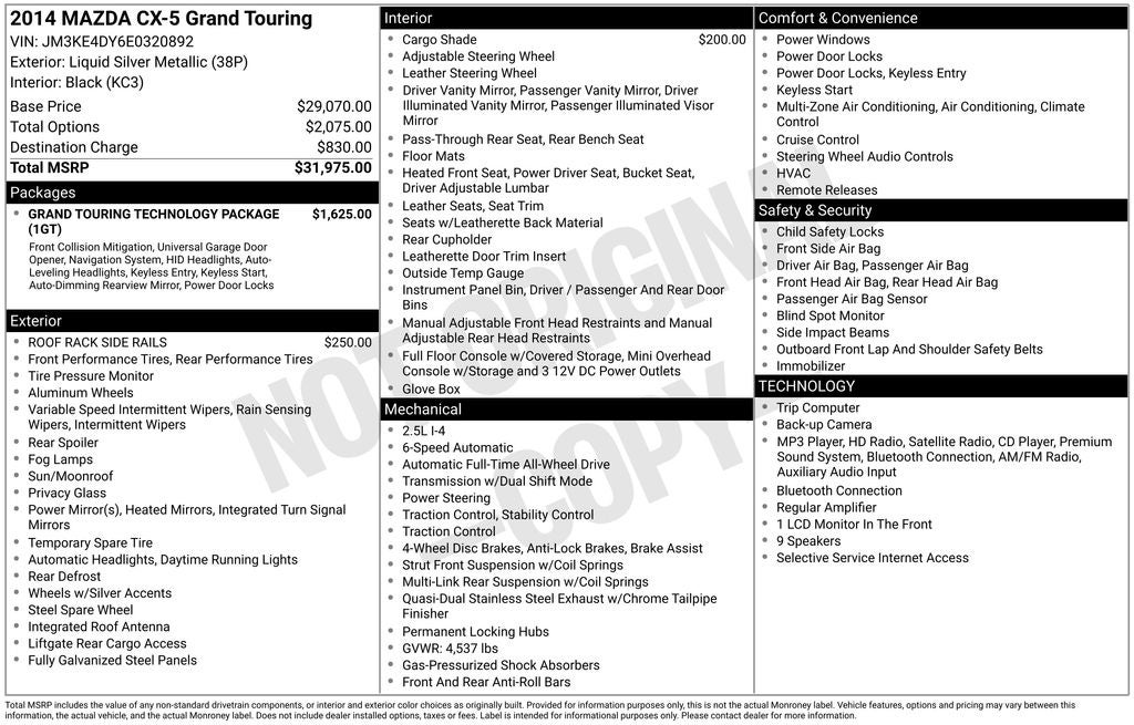 2014 Mazda Mazda CX-5 Grand Touring