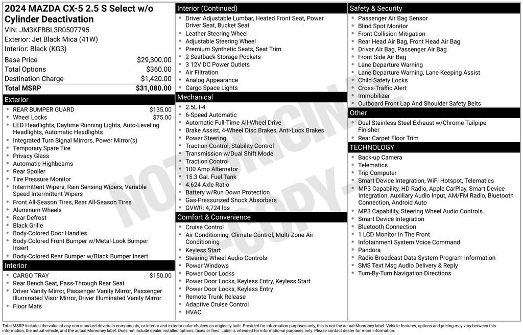 2024 Mazda Mazda CX-5 2.5 S Select Package