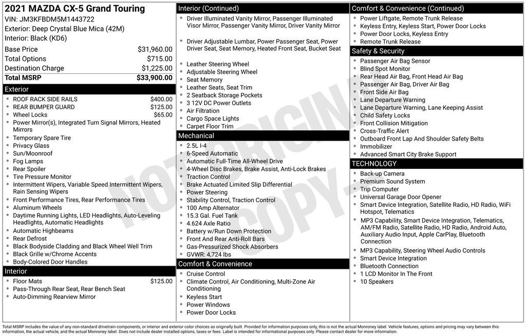 2021 Mazda Mazda CX-5 Grand Touring