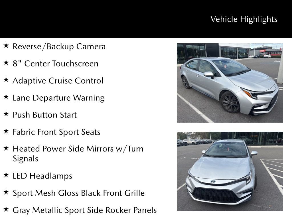 2024 Toyota Corolla Hybrid SE
