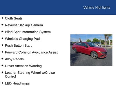 2025 Hyundai Elantra SEL Sport