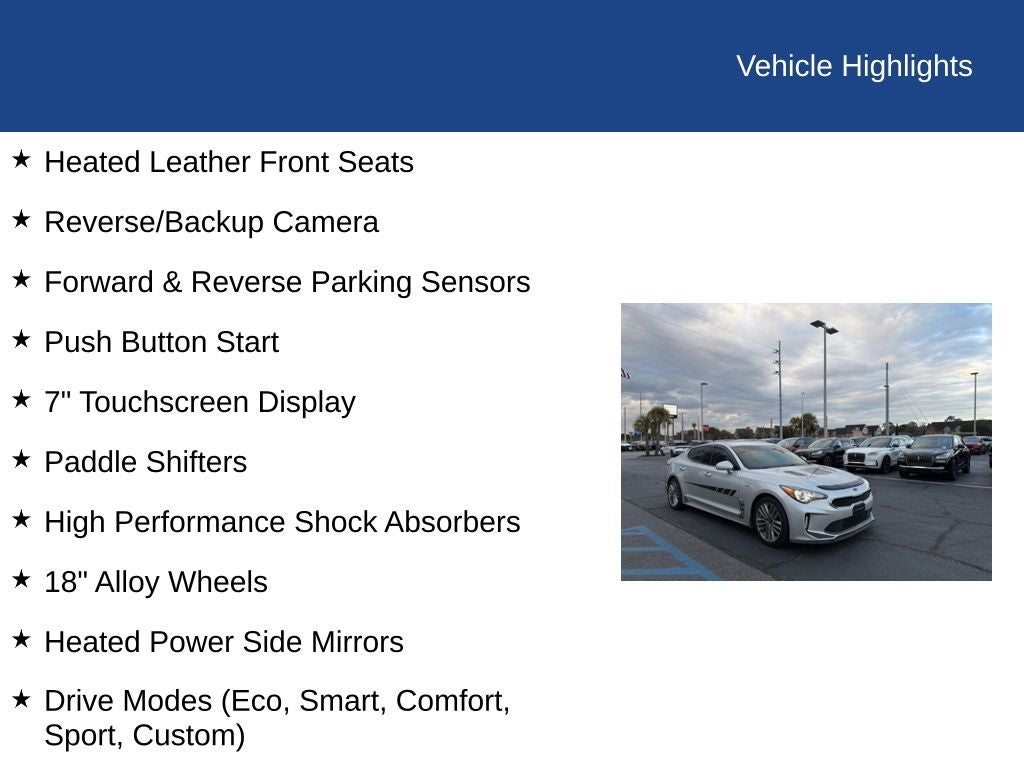 2018 Kia Stinger Base