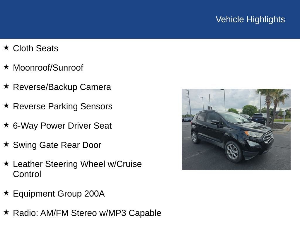 2019 Ford EcoSport SE