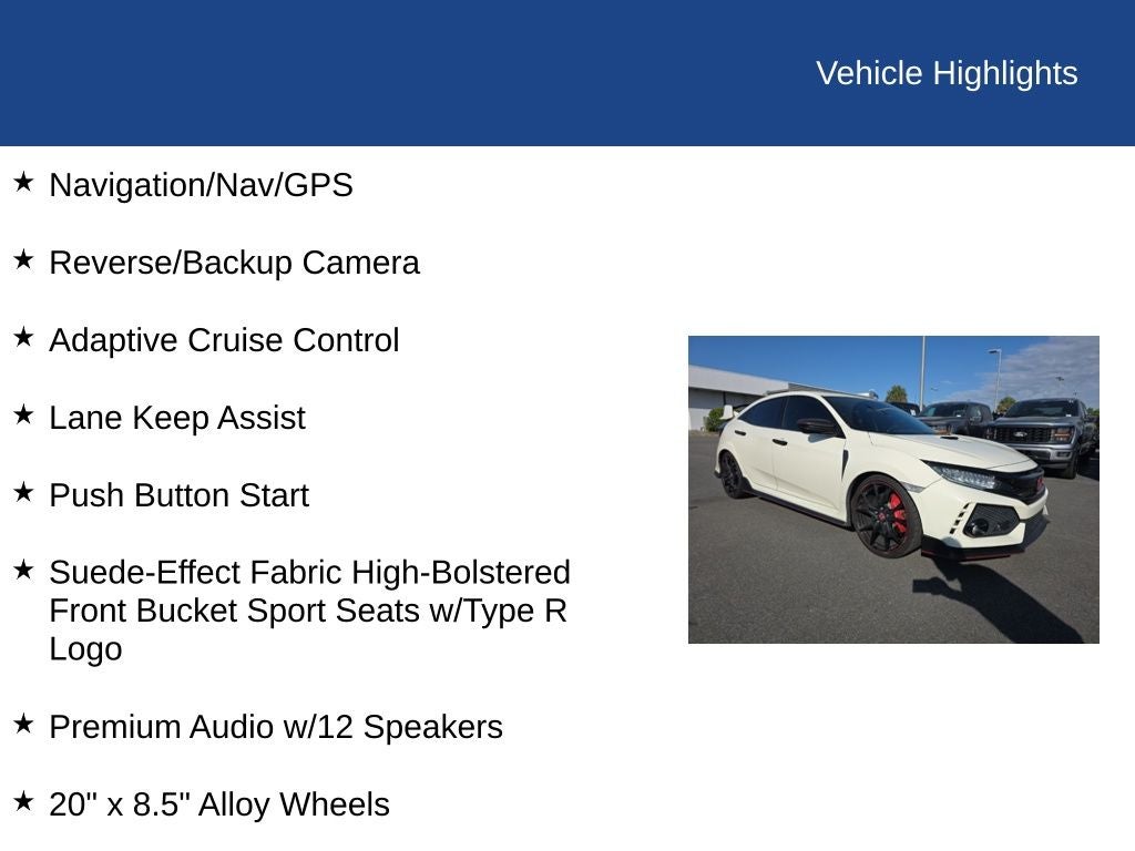 2018 Honda Civic Type R Touring