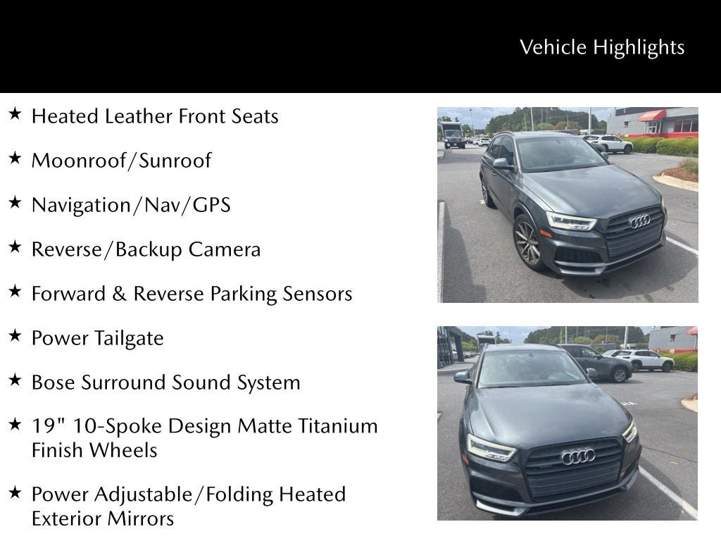 2018 Audi Q3 2.0T Premium Plus quattro