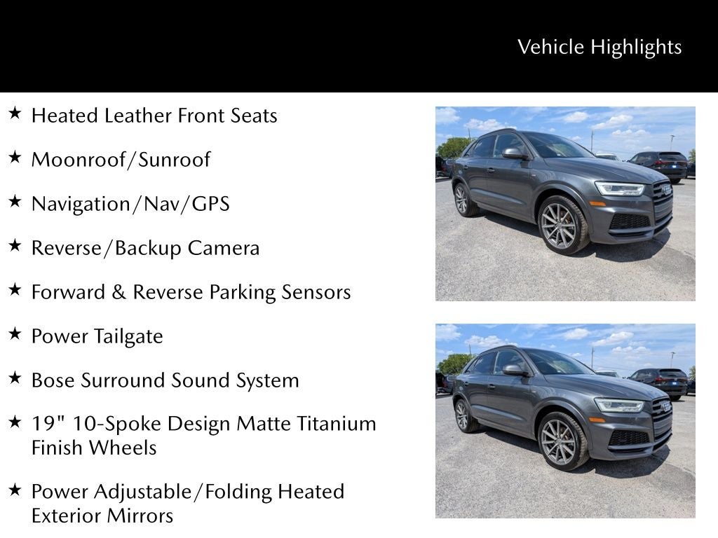 2018 Audi Q3 2.0T Premium Plus quattro