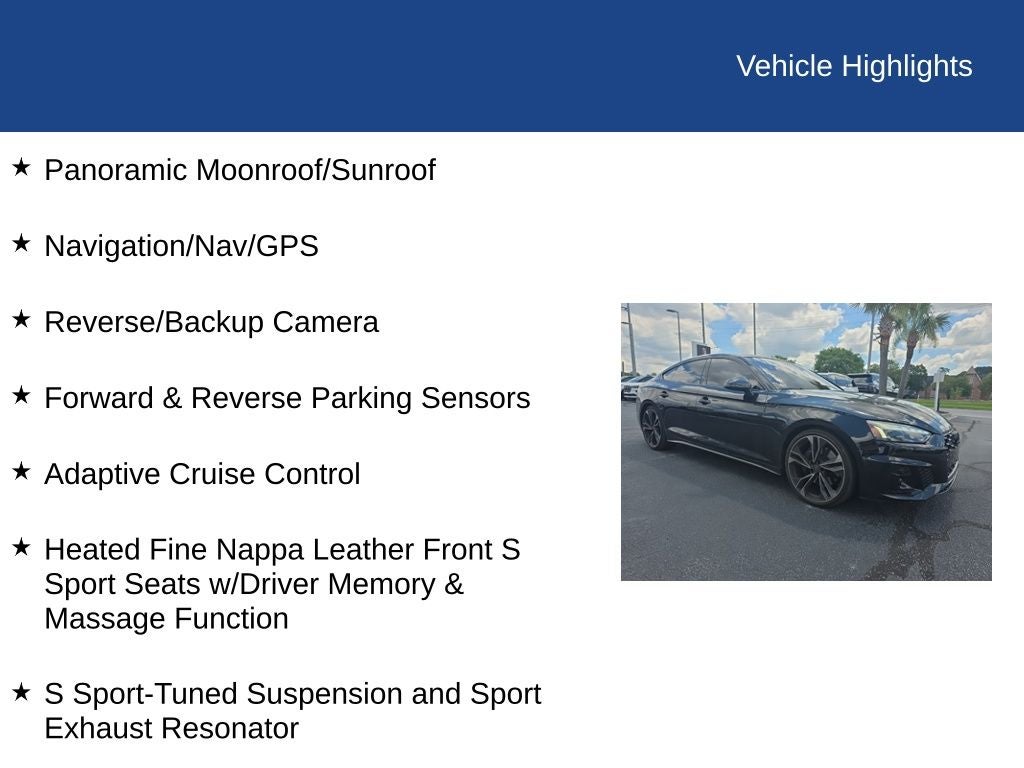 2025 Audi S5 Sportback Premium Plus quattro