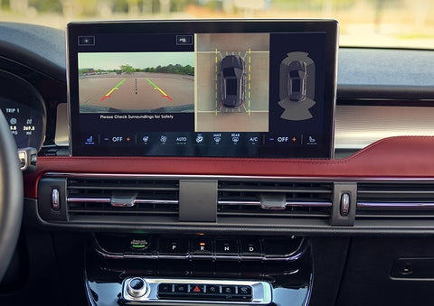 The large center touchscreen of a 2023 Lincoln Corsair® SUV is shown. | J.C. Lewis Lincoln in Savannah GA