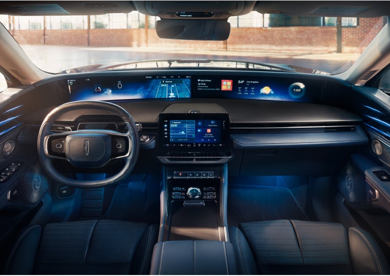 The panoramic display is shown in a 2024 Lincoln Nautilus® SUV. | J.C. Lewis Lincoln in Savannah GA