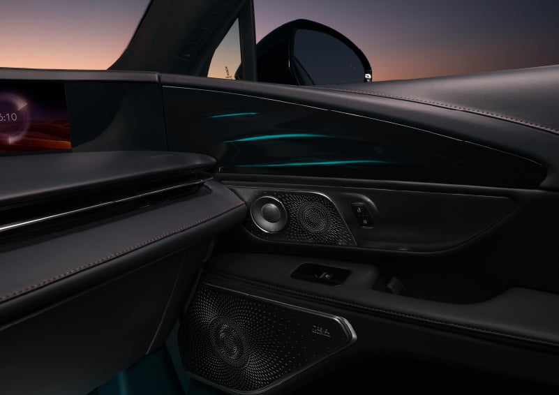 Selectable ambient lighting glows in the passenger door panel. | J.C. Lewis Lincoln in Savannah GA