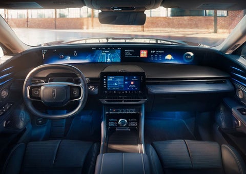 The panoramic display is shown in a 2025 Lincoln Nautilus® SUV. | J.C. Lewis Lincoln in Savannah GA