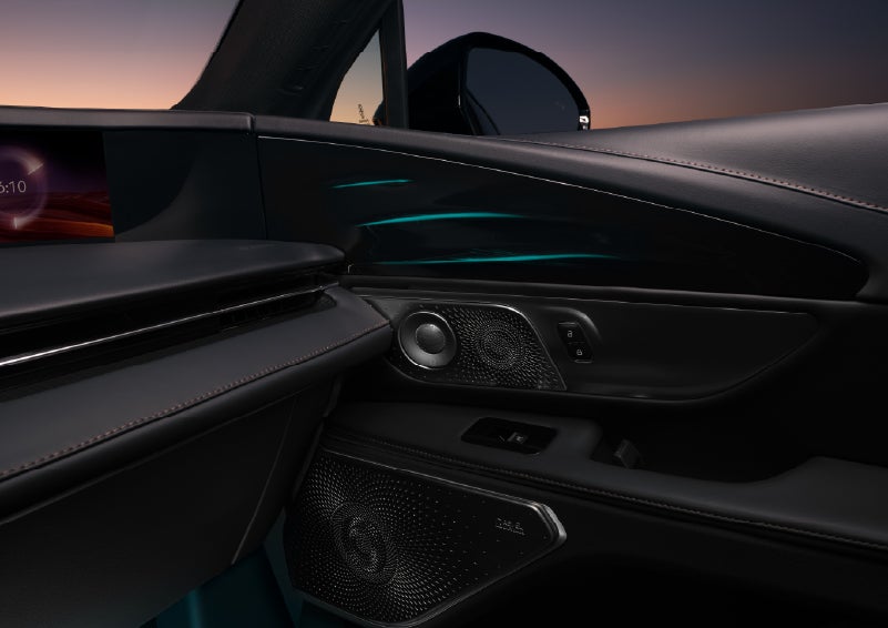 Selectable ambient lighting glows in the passenger door panel. | J.C. Lewis Lincoln in Savannah GA