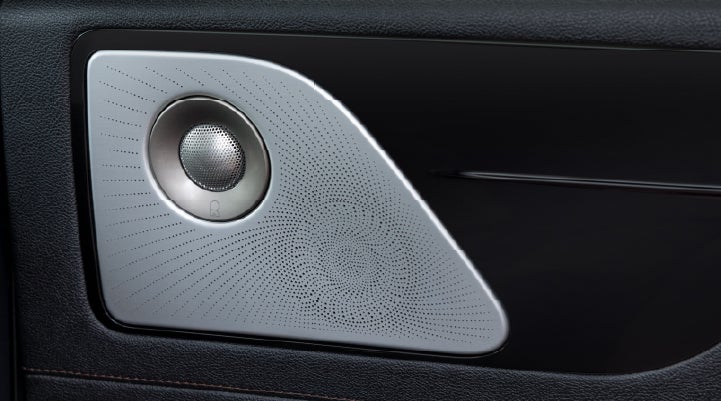 A close-up view of the available Revel® Ultima 3D Audio System. | J.C. Lewis Lincoln in Savannah GA
