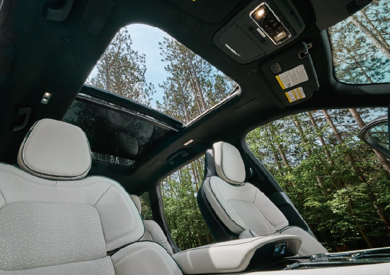 The front seats of a 2027 Lincoln Aviator® Black Label™ SUV | J.C. Lewis Lincoln in Savannah GA