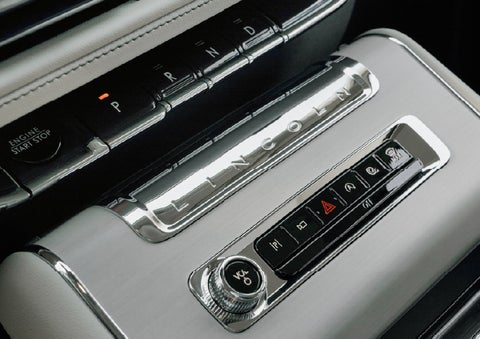 The piano key gear selector of a 2027 Lincoln Aviator® Back Label™ SUV. | J.C. Lewis Lincoln in Savannah GA