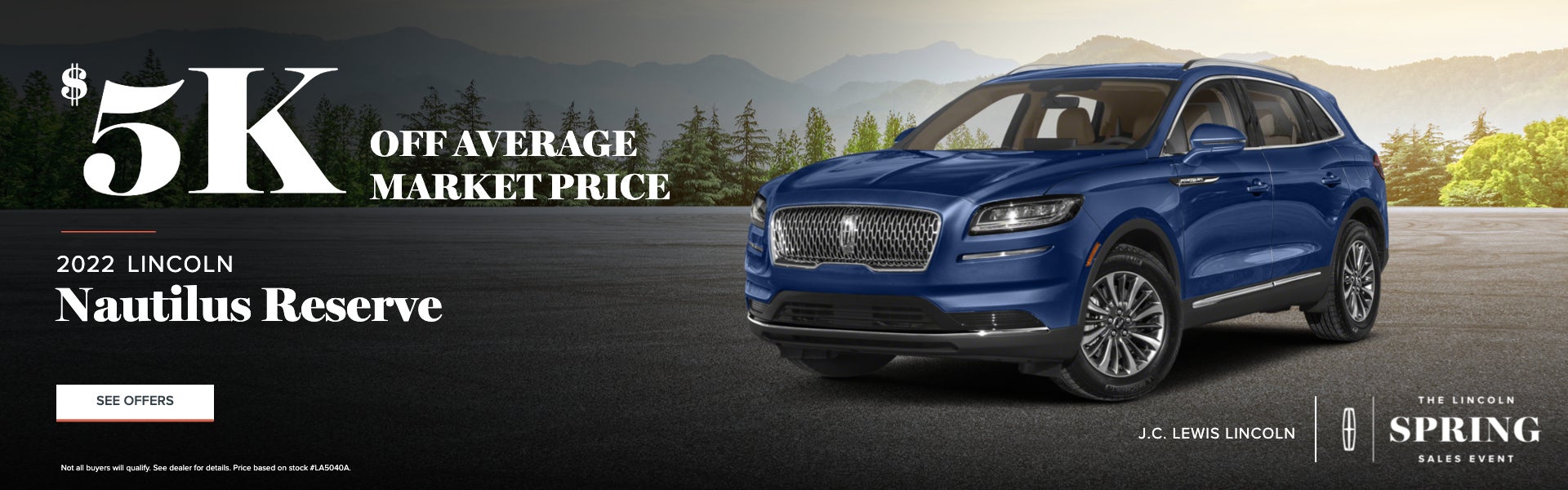 5K OFF AVERAGE MARKET PRICE